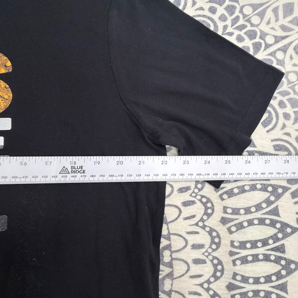 Caterpillar Mens Lets Do The Work Graphic T-Shirt Black Short Sleeve CAT Tee - Picture 7 of 10